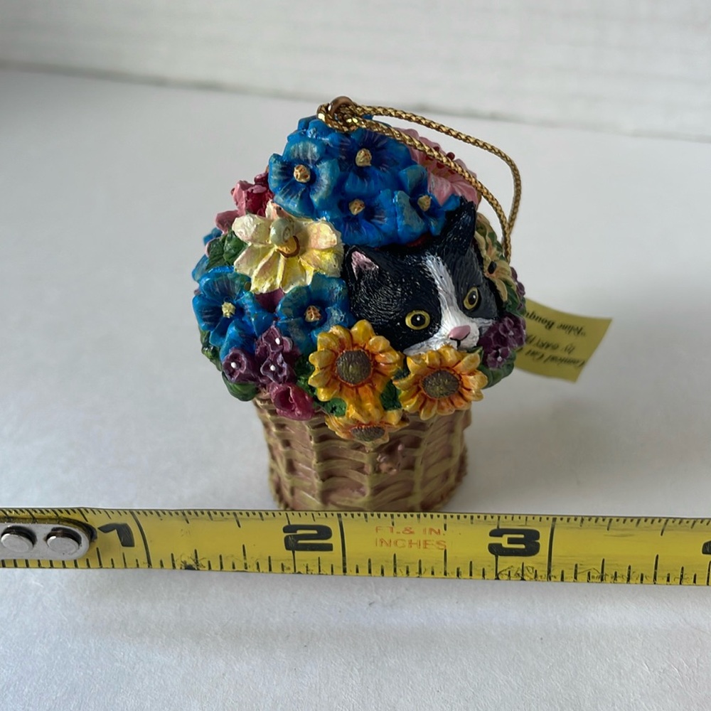 Danbury Mint Comical Cats ornament Gary Patterson feline Bouquet